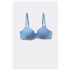 Tezenis Reggiseno Push-up Microfibra Riciclata Athens Donna Azzurro