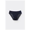 Tezenis Slip Classico In Pizzo Donna Blu