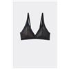 Tezenis Reggiseno Triangolo Havana Essential Tulle Leggermente Imbottito Donna Nero