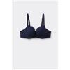 Tezenis Reggiseno Balconcino Pizzo Riciclato Full Coverage Prague Donna Blu