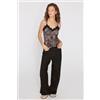 Tezenis Canotta Scollo A V Con Inserto In Pizzo Donna Animalier