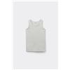 Tezenis Canotta Spalla Larga Bimbi Unisex In Cotone Unisex Grigio