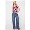 Tezenis Canotta Scollo A V Con Inserto In Pizzo Donna Rosa
