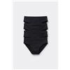 Tezenis 4 Paia Di Slip Basici In Cotone Bimbo Bambino Nero