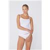 Tezenis Canotta Elasticizzata In Cotone Organico Con Scollo Tondo Donna Bianco