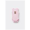 Tezenis Body Bebè Spalla Larga In 100% Cotone Stampato Rosa