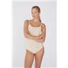 Tezenis Canotta Elasticizzata In Cotone Organico Con Scollo Tondo Donna Avorio
