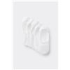 Tezenis 5 Paia Fantasmini In Cotone Unisex Donna Bianco