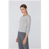 Tezenis Maglia Leggerissima Scollo Barchetta Con Lana Merino Donna Grigio