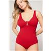 Tezenis Costume Intero Triangolo Timeless Look Rosso Gloss Donna Rosso