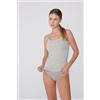 Tezenis Canotta Elasticizzata In Cotone Organico Con Scollo Tondo Donna Grigio