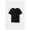 Tezenis T-shirt In Cotone Girocollo Con Taschino Bimbo Bambino Nero