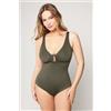 Tezenis Costume Intero Triangolo Timeless Look Verde Camo Donna Verde