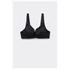 Tezenis Bikini Balconcino Leggermente Imbottito Arriccio Riciclato Donna Nero