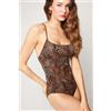 Tezenis Costume Intero Brassiere Savage Sun Donna Marrone