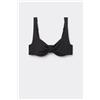 Tezenis Bikini Balconcino Con Nodo Micro Riciclata Donna Nero