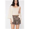 Tezenis Short In Denim Sfrangiati Donna Marrone