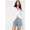 Tezenis Short In Denim Sfrangiati Donna Blu
