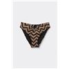 Tezenis Bikini Slip Chevron Shine Donna Nero