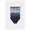 Tezenis 4 Paia Di Slip Bimbo In Cotone Stampato Bambino Blu
