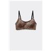 Tezenis Reggiseno Push-up Taglio Vivo Stampa Natural Lifting Plus Donna Marrone