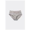 Tezenis Culotte In Cotone Con Pizzo Riciclato Donna Grigio