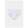 Tezenis Slip Vita Alta Cotone E Pizzo Riciclato Donna Bianco