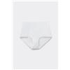 Tezenis Culotte Alta Microfibra Riciclata Taglio Vivo Donna Bianco