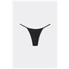 Tezenis Bikini Perizoma Sgambato Tanga Micro Riciclata Donna Nero