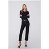 Tezenis Jeans Vita Alta Denim Dritto Con Tasche Donna Nero
