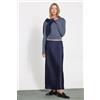 Tezenis Gonna In Raso Midi Donna Blu