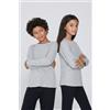 Tezenis Maglia Cotone Manica Lunga Bambini Unisex Unisex Grigio