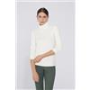 Tezenis Maglia Collo Alto Cotone E Modal Termico Donna Bianco