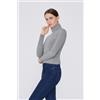 Tezenis Maglia Collo Alto Cotone E Modal Termico Donna Grigio