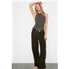 Tezenis Canotta Vogatore Con Coppe Integrate Cotone Costine Donna Verde