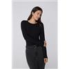 Tezenis Maglia Girocollo Cotone E Modal Termico Donna Nero