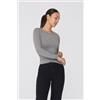 Tezenis Maglia Girocollo Cotone E Modal Termico Donna Grigio