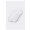 Tezenis 3 Paia Pedulini Sportivi In Cotone Donna Bianco