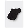 Tezenis 3 Paia Pedulini Sportivi In Cotone Donna Nero