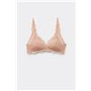 Tezenis Reggiseno Triangolo In Pizzo Riciclato Havana Donna Naturale