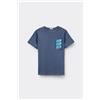 Tezenis T-shirt Bimbo Girocollo Cotone Con Stampa Bambino Blu