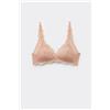 Tezenis Reggiseno Triangolo In Pizzo Riciclato Havana Donna Naturale