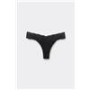 Tezenis Brasiliana Cotone E Pizzo Riciclato Donna Nero