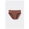 Tezenis Slip Senza Cuciture In Cotone Organico Donna Marrone