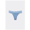 Tezenis Brasiliana Cotone E Pizzo Riciclato Donna Azzurro
