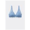 Tezenis Reggiseno Triangolo In Pizzo Riciclato Havana Donna Azzurro