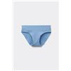 Tezenis Slip Senza Cuciture In Cotone Organico Donna Azzurro