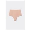Tezenis Brasiliano Vita Alta Taglio Vivo Microfibra Riciclata Donna Naturale