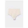 Tezenis Brasiliano Vita Alta Taglio Vivo Microfibra Riciclata Donna Avorio