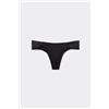 Tezenis Bikini Brasiliano Alto Con Arriccio Micro Riciclata Donna Nero